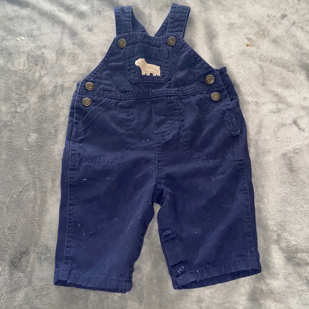 Carter’s Baby Boys Blue Overalls Size 3 Months